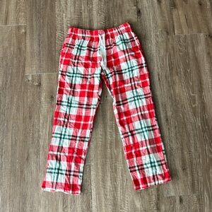 Old Navy Red and White Plaid Pajama Bottoms